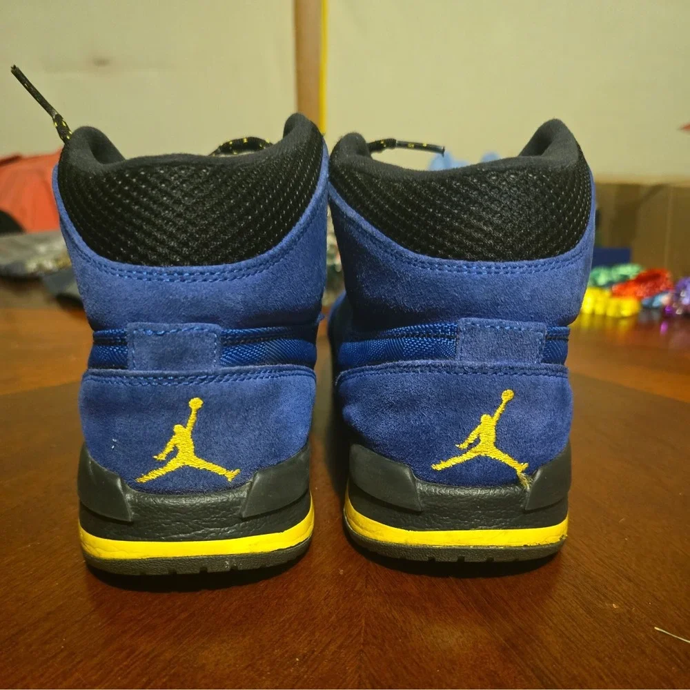 Nike Air Jordan 1 Retro LANEY OG Warriors Trek Boots Royal Blue Maize V5 Sz 10.5